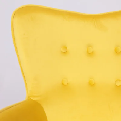 Кресло поворотное BELLA, велюр/желтый_8