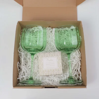 Подарочный бокс №2 (Бокал для вина (2 шт.) + Ароматическая свеча + Подарочная упаковка)_7