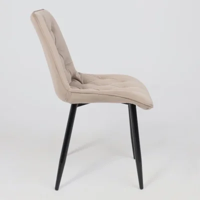 Стул ASTRA, 2, бежевый велюр HLR-08/черный_10