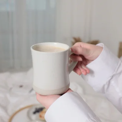 Кружка STONE CLAY, керамика, белый, 8,5*12*10см_12