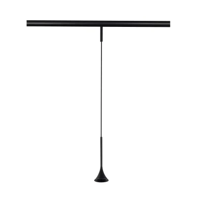 Магнитный трековый светильник Черный LED 1*5W 3000K Lm Ra>90  IP20 D70xH225 24V SUPER5_2