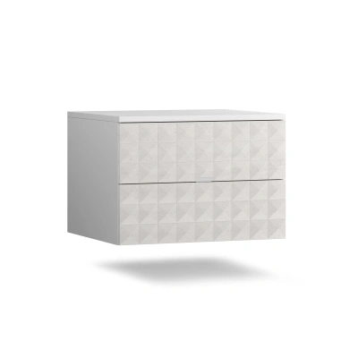 Тумба навесная SHTABE SIMPLE 7002 эко, Травертин-Белый фотография