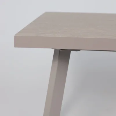 Стол BORG-140, раздвижной 140(180)х85, Бежевый камень-HPL/Капучино_11