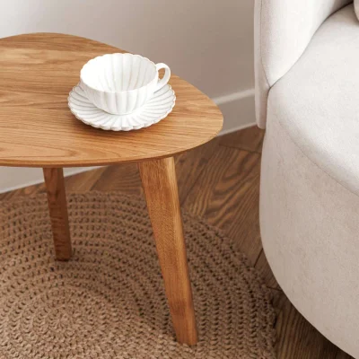 Стол журнальный DROOP-45, дуб натуральный/натуральный_5