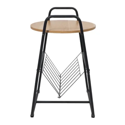 Стол журнальный DINO, дуб сонома/черный, 460*405*655, ECONOM_3