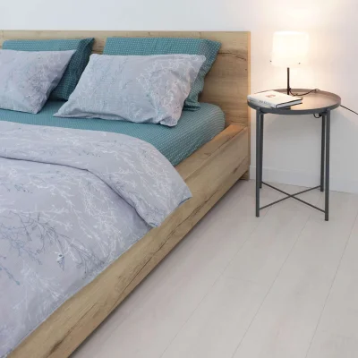 Простыня 220*240 см Зелёный горошек IM1025 (поплин)_5