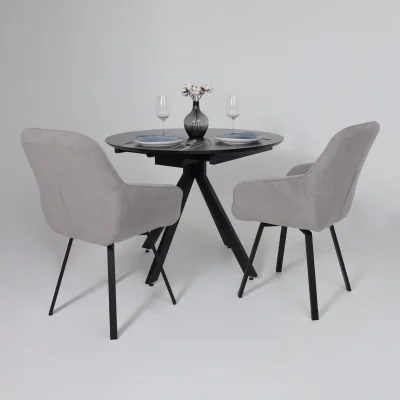 Стул ROMEO SMILE 360, b22 GREY LUX\черный_4