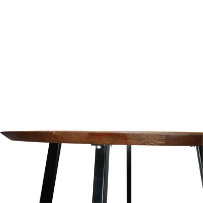 Стол ЭЛЬБРУС, d100*74, дуб натуральный/черный (ПР-4 DSW (Т27) (02) КС-60)_5