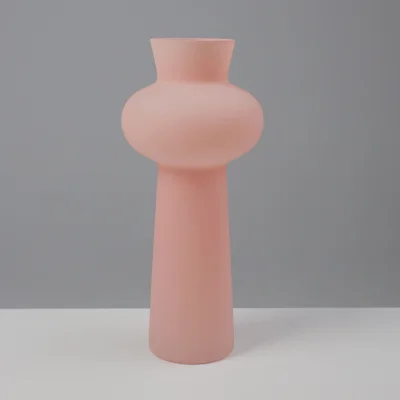 Ваза стеклянная RADIANCE, розовый, 13*29см_3