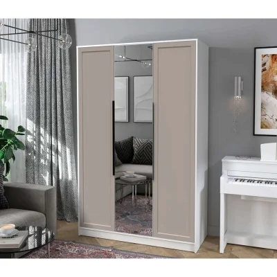 Шкаф КОНЦЕПТ Тренд КТ-Ш3(з), к.Белый/ф.Луна  (В2128хШ1360хГ547мм)_2