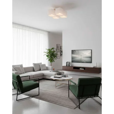 Светильник QUADRO, потолочный, 4*E27, белый_2