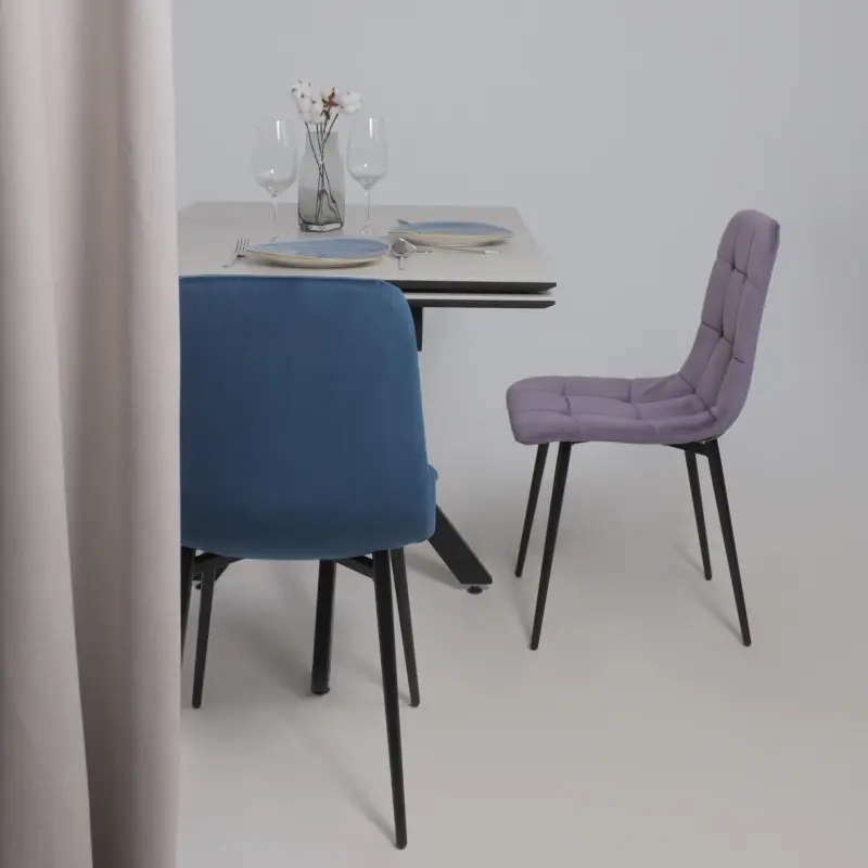 Стул AV 406-N, сливовый бархат Confetti plum/черный_preview_2