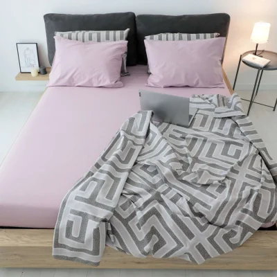 Простыня 150*215 см Дымчатая роза IM0705 (поплин)_11