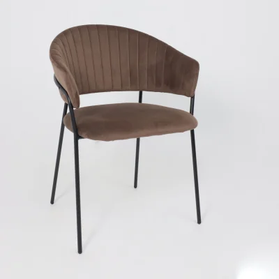 Стул AV 433, шоколадный бархат Confetti chocolate/черный_15