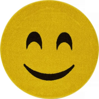 Ковер SMILE NC16 - YELLOW - Круг 1 на 1_2