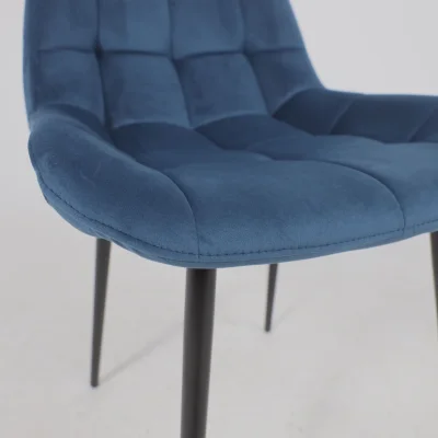 Стул AV 405, синий бархат Confetti deep ocean/черный_12