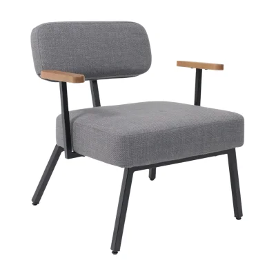 Кресло BOOKER, серая рогожка BJORN 13/черный фотография