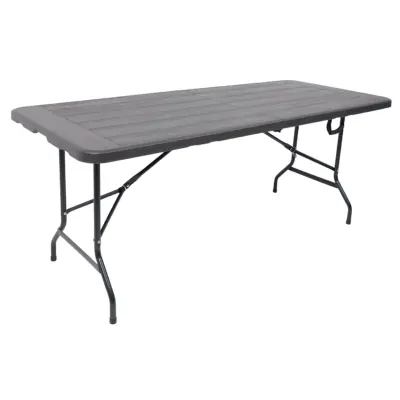 Стол складной 180*76*74, темно-серый фотография
