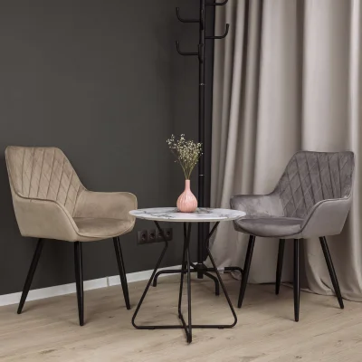 Кресло PABLO, светло-серый велюр HLR-20/черный_4