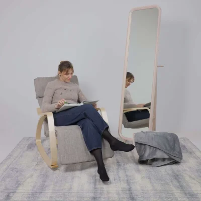 Зеркало напольное OLAND, белёный, 46*169,5см_2