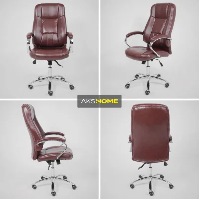 Кресло поворотное KING A, ECO, темно-коричневый_3