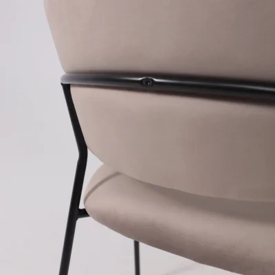 Стул AV 433, светло-коричневый бархат H-61/черный_15