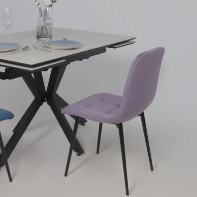 Стул AV 406-N, сливовый бархат Confetti plum/черный_4