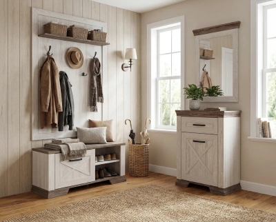 Прихожая MARSELLE, ясень снежный. Комплект №1 фотография