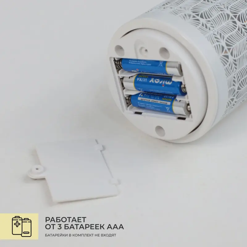 Светодиодный декор AKS тип 2 ( Лампа Кружево 8х11см 1LED, 3ААА )_preview_4