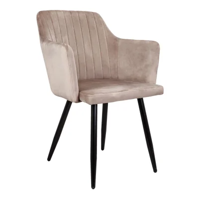 Кресло BRIT, бежевый велюр HLR-08/черный фотография