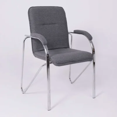 Кресло SAMBA AKS-1, Leto 68 темно-серая ткань, мягкие подлокотники_5