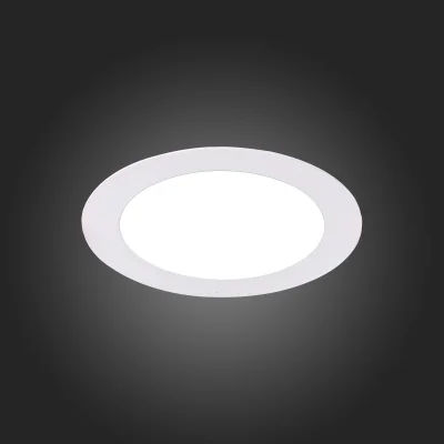 Св-к встр. Белый LED 1*8W 3000K 640Lm Ra80 110° IP20 D120xH30 220-240V Встраиваемые светильники_8