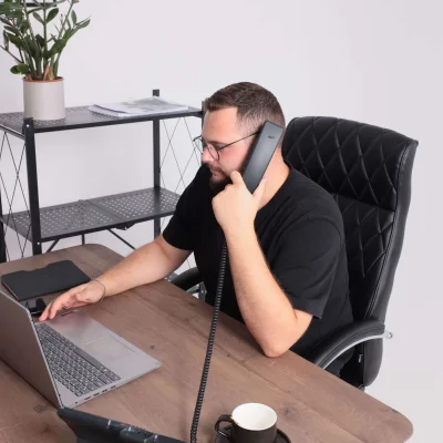 Кресло поворотное STAR, ECO, черный_10