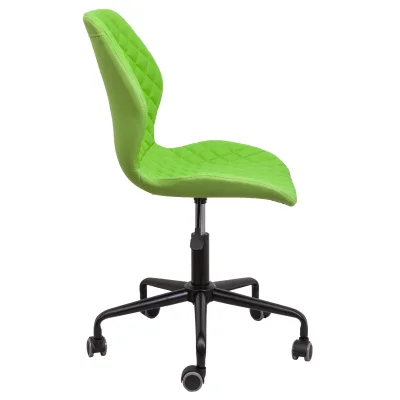 Кресло поворотное DELFIN, ECO/ткань, салатовый_5