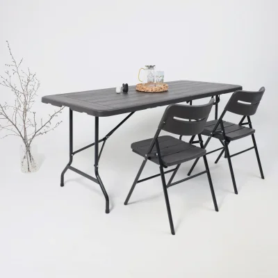 Стол складной Table AKS тип 5, темно-серый (152х70х74)_3