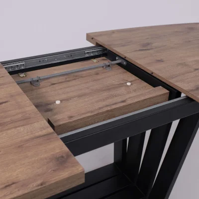 Стол KAMERON раздвижной, 1600(2050)*900 Дуб Веллингтон/черный_7