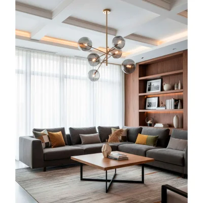 Светильник BUBBLE, потолочный, 6*G9, дымчатый_2