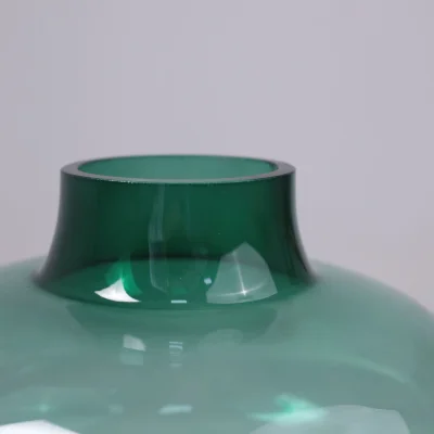 Ваза стеклянная ROUND 2, зеленый, 15*25см_3