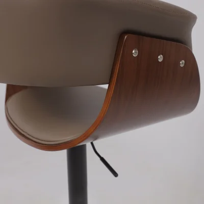 Стул барный ROSSI, экокожа, шоколадный C-5/черный_16