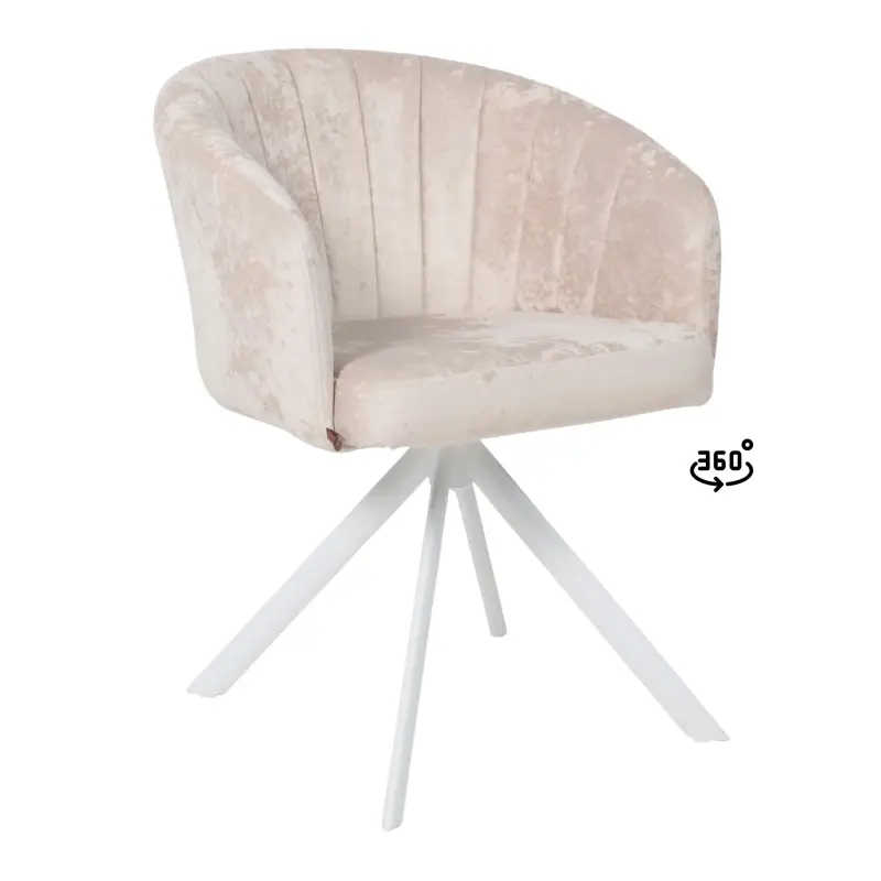 Стул SHELLY-R 360, m02 PEARL LUX\белый фотография