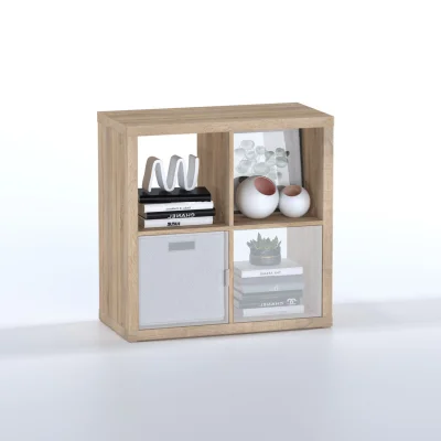 Стеллаж ФОРА 4  76х76х38см, дуб беленый_4