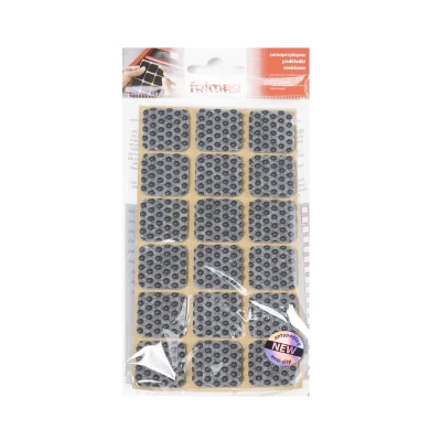 Подкладка самоприлипающая фетровая прорезиненная 25 х 25мм (1упак.=18шт), серая, Folmag_2