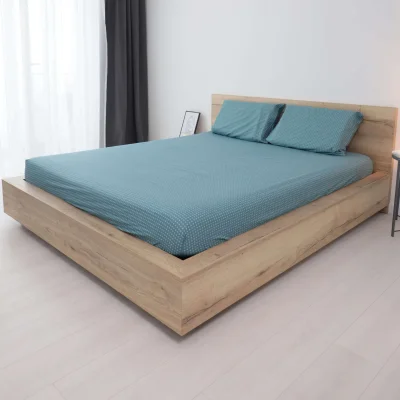 Простыня 220*240 см Зелёный горошек IM1025 (поплин)_9