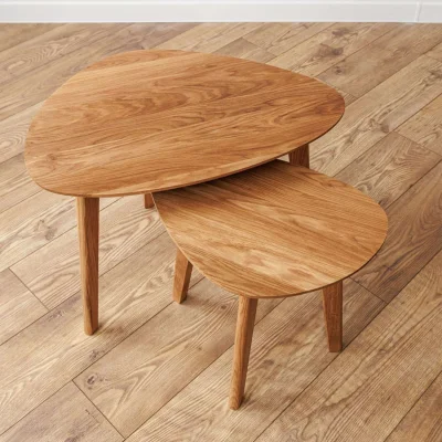 Стол журнальный DROOP-45, дуб натуральный/натуральный_8