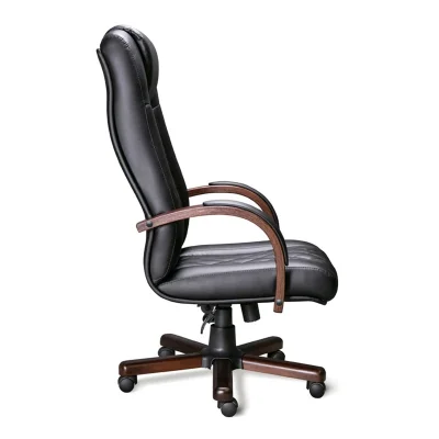 Кресло PARMA A Laguna (орех темный) кожа/компаньон (черная), мультиблок_2