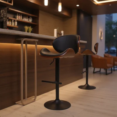 Кресло барное ROCKER, экокожа, черный/черный_8