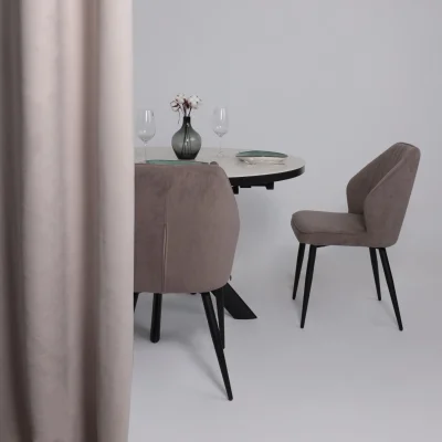 Стул MICHAEL, b05 LATTE LUX\черный_3