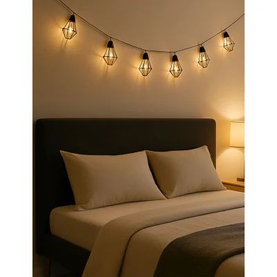 Светодиодная гирлянда AKS тип 1 ( Фонарики 10LED, 1.65м,  2АА )_9