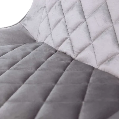 Стул барный LEROS, (светло-серый велюр HLR-20/черный)_11