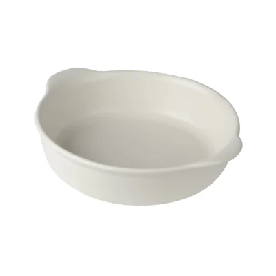 Форма для запекания круглая COMBO, керамика, белый, 25,8*23,5*7см фотография